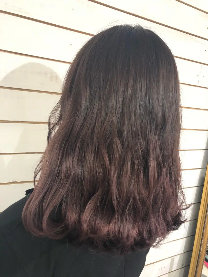 ミディアム カラー グラデーションカラー ラベンダーカラー ヘアカラー トリートメント 🧡艶髪/エクステ 🫧🧡YUKI❄️のヘアスタイル