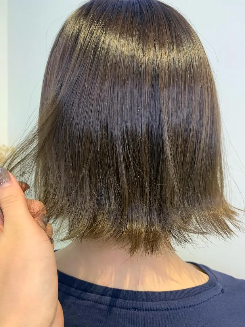 ショート カラー 透明感カラー 透けるbrown カラー🎗♡yukaのヘアスタイル