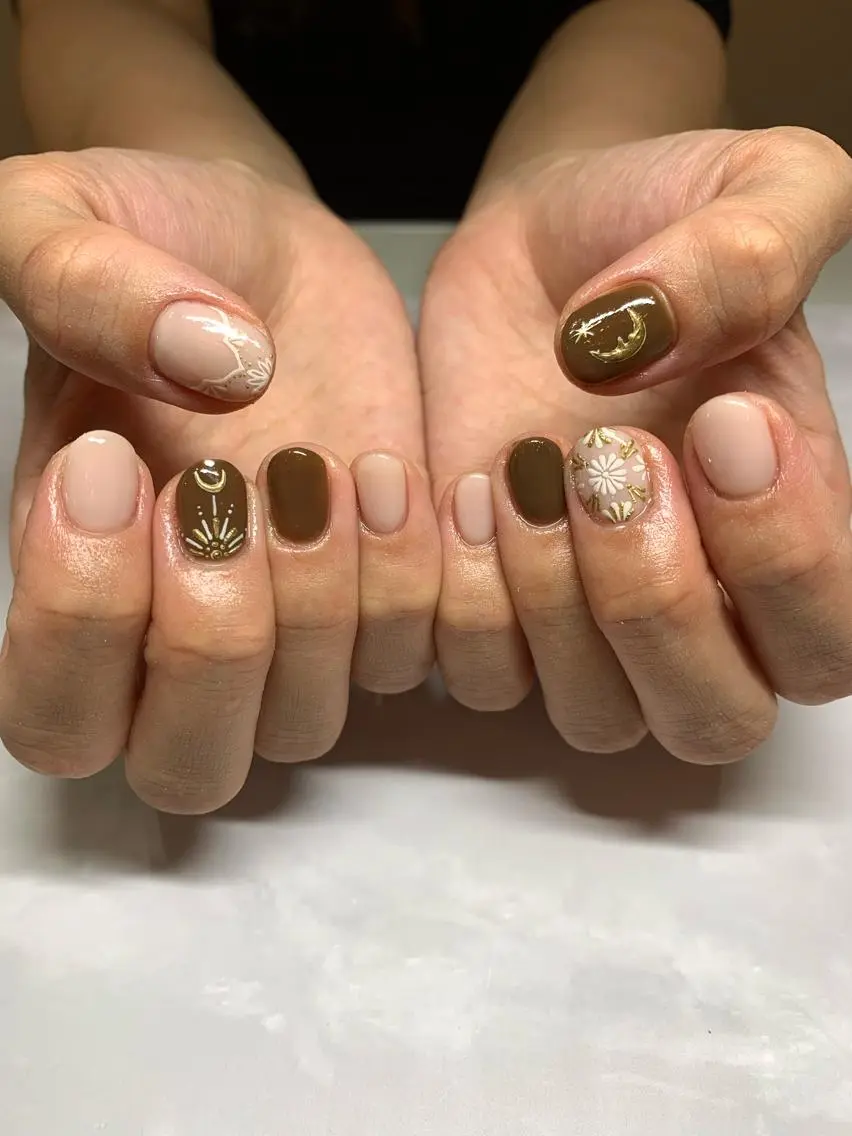 ネイル ハンドネイル 推し|概念|流行 *new moon*のネイルデザイン