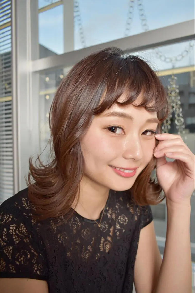 ミディアム カラー カット トリートメント ボブ/ショート得意 安西駿一　【銀座】のヘアスタイル