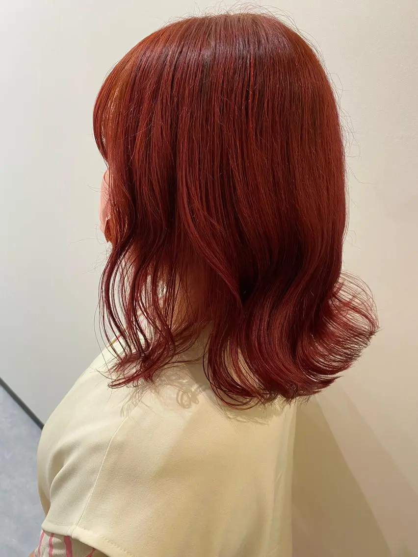 セミロング カラー ブリーチ ダブルカラー イルミナカラー CARICIA🌱 masaeのヘアスタイル