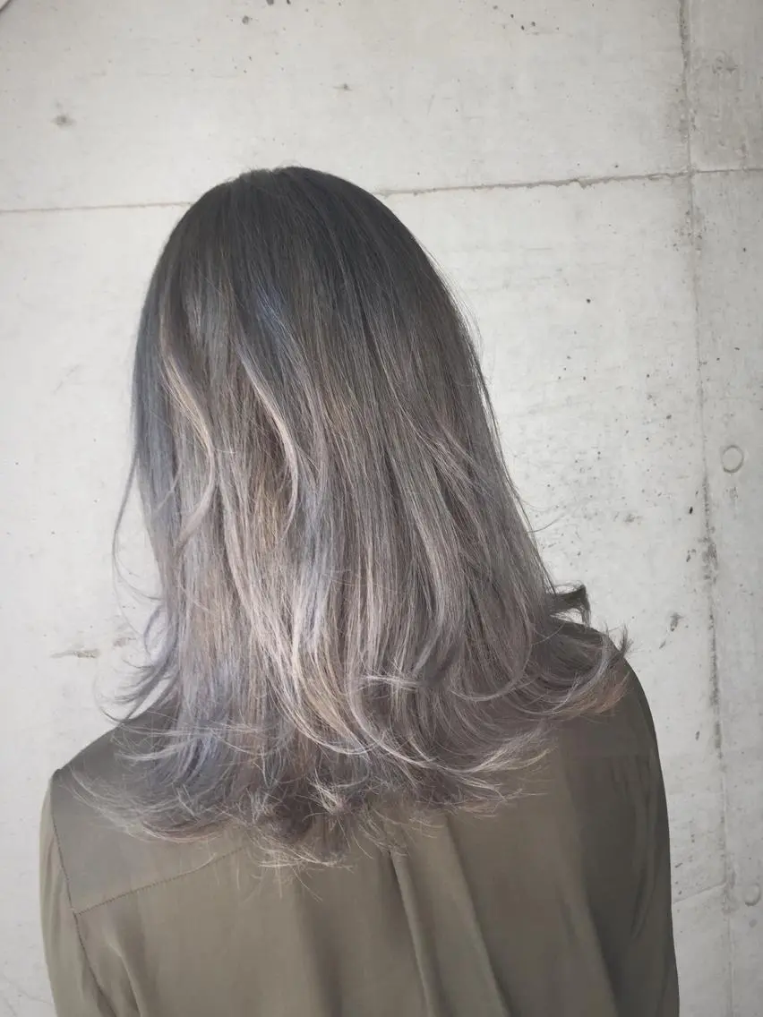 ミディアム カラー ブリーチ ケアブリーチ ダブルカラー 髪質改善/レイヤー ストウシンゴのヘアスタイル