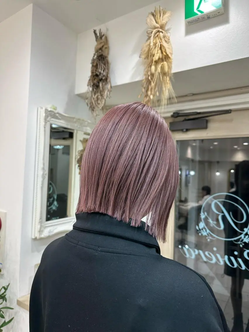ショート ミルクティーベージュ /三村克彦のヘアスタイル
