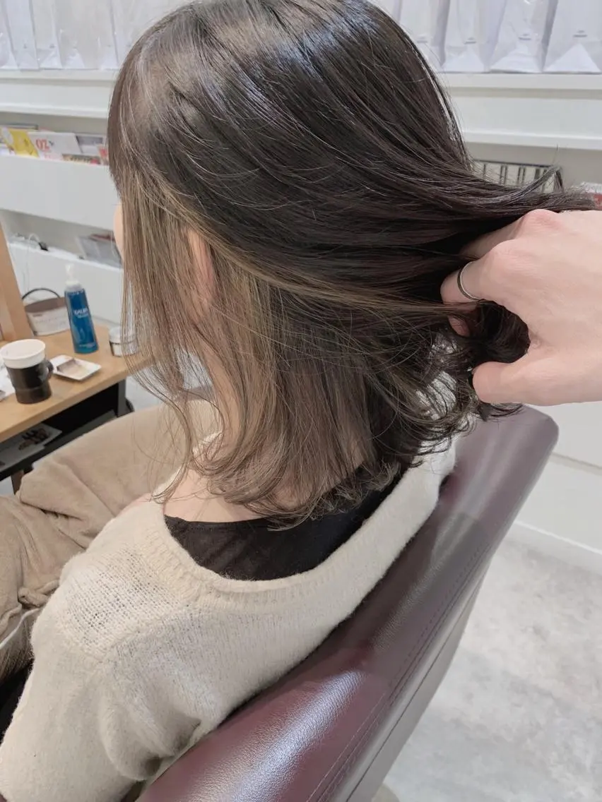 ミディアム カラー HAREru. モデル募集【戸塚】のヘアスタイル