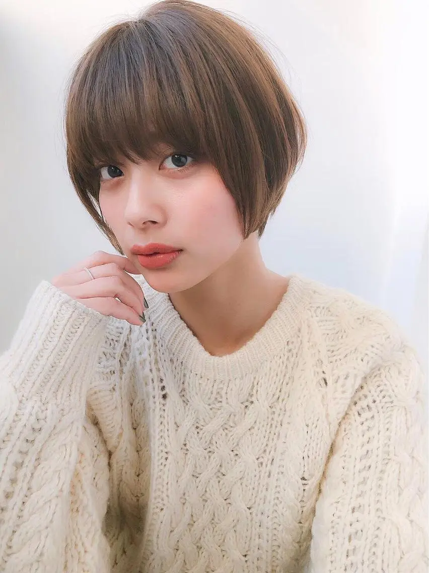 ショート カラー ヘアアレンジ カット ヘアカラー トリートメント ヘッドスパ ヘアセット 🥞ベージュ系カラー 【すずきりほ】🥞のヘアスタイル