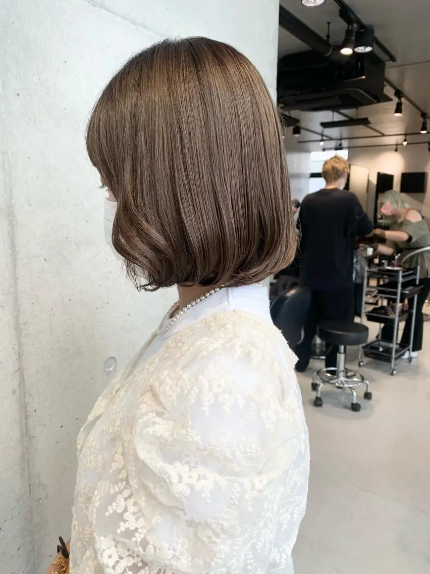 ミディアム カラー 透明感カラー✂︎ YUKAのヘアスタイル