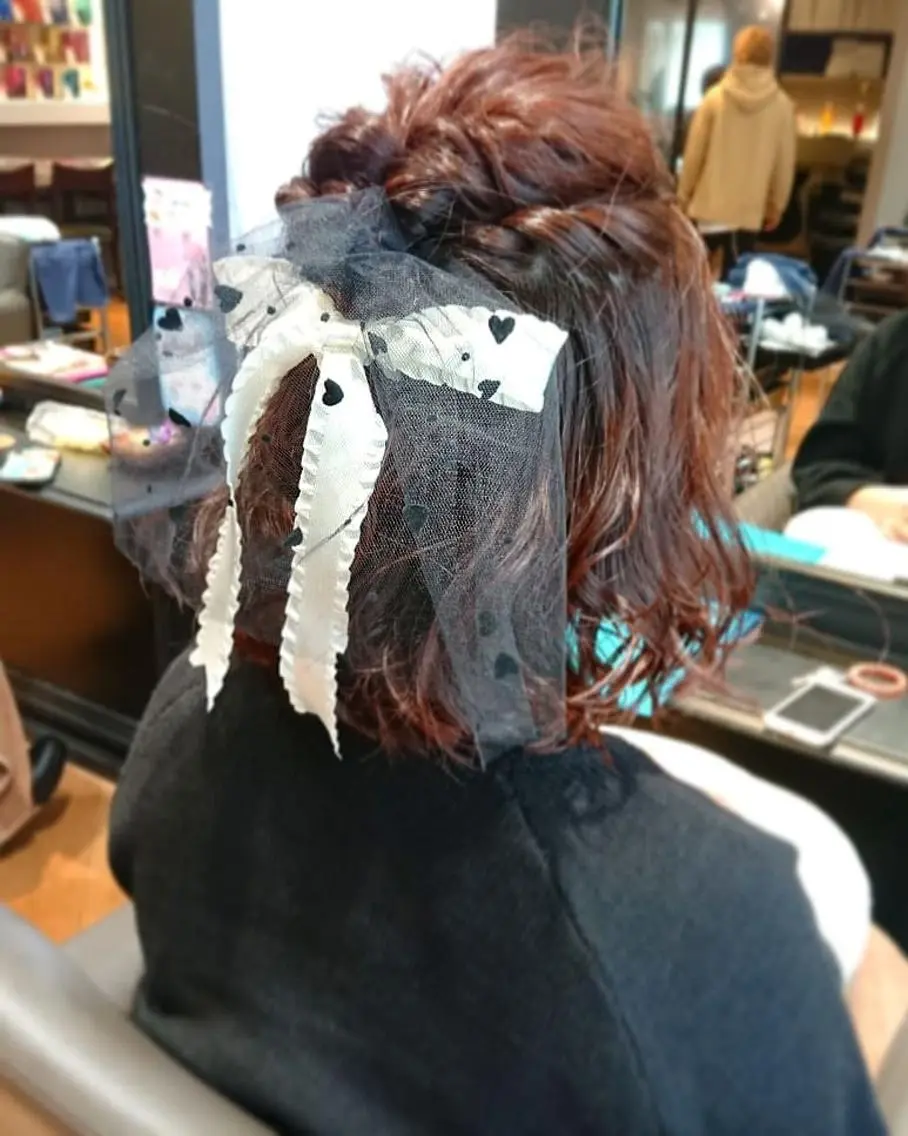 ヘアアレンジ ハーフアップ 三好 麻美のヘアスタイル