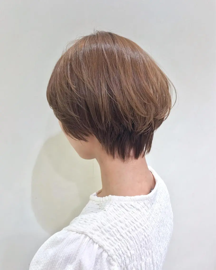 ショート 似合わせカット ショートヘア 富田 菜月のヘアスタイル