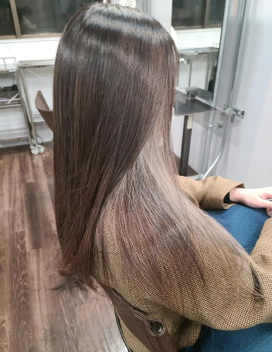 ロング カラー ヘアアレンジ ブリーチ グレージュ カット ヘアカラー トリートメント terra✂️川嶋 大輔のヘアスタイル
