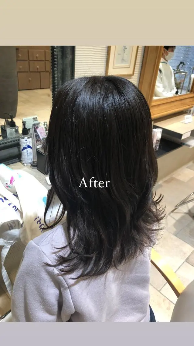ミディアム カイ マコトのヘアスタイル