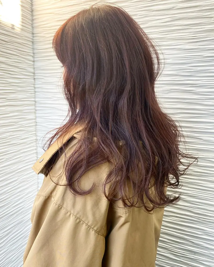 ロング カラー ピンクカラー 【浜松・豊橋】 ニシモトのヘアスタイル