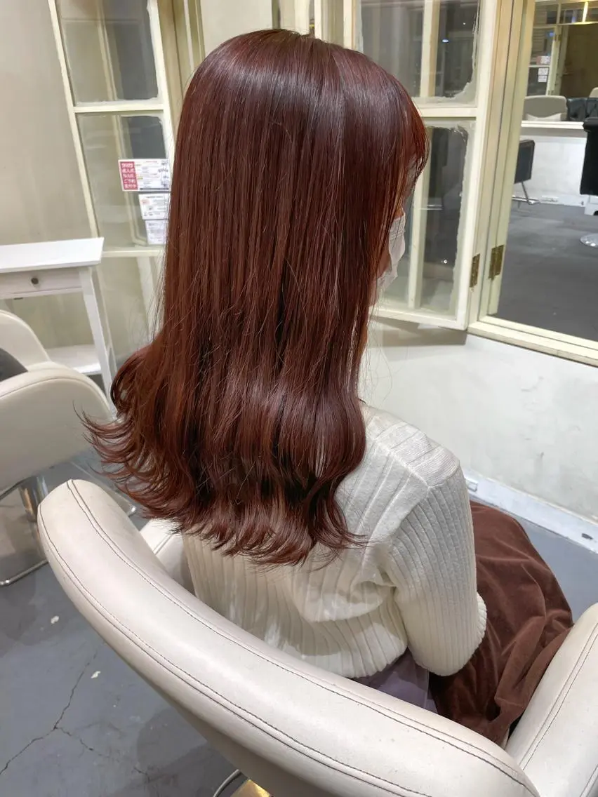 セミロング カラー ボブ/パーマ 古家 佑真のヘアスタイル