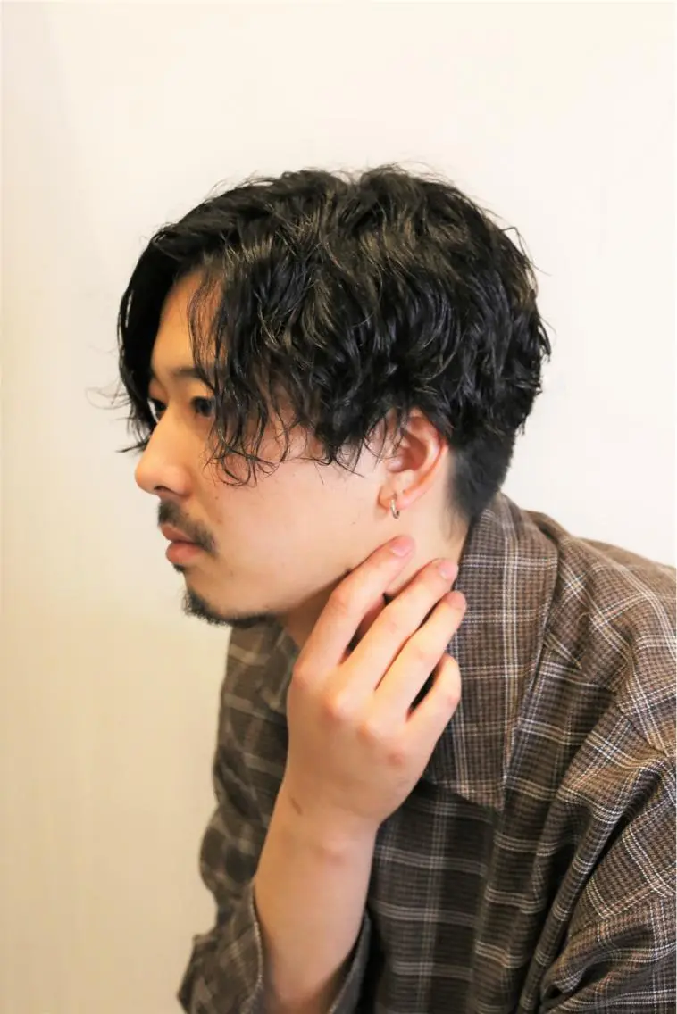 ショート メンズ メンズパーマ 諌山 佳旦のヘアスタイル