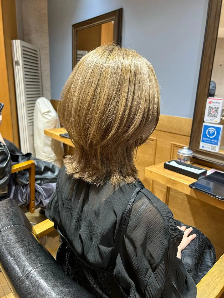 ミディアム ヘアカラー トリートメント ✨髪質改善✨ 松田 愛莉のヘアスタイル