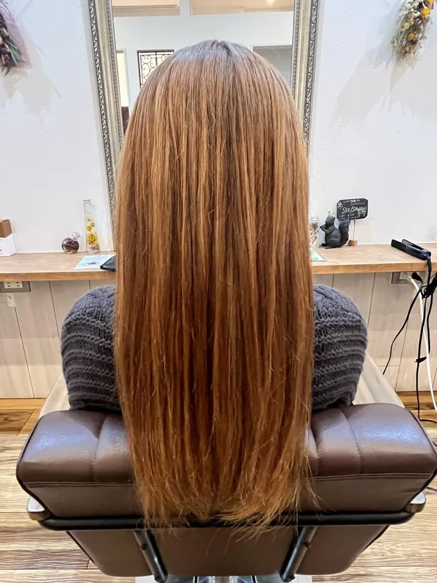 ロング カラー ベージュカラー ブリーチ 🐰ハイトーンカラー 畠山 渡🐰のヘアスタイル