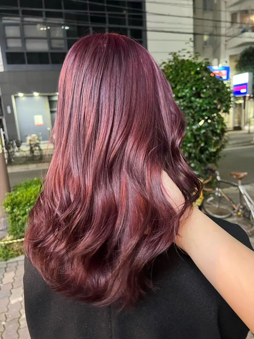 ミディアム カラー マンツーマン女性 美容師 奏のヘアスタイル