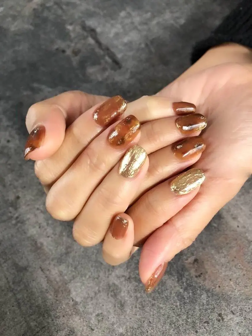 ネイル フラワーネイル ジェルネイル 大理石ネイル(マーブル) ニュアンスネイル シンプルネイル nail salon amanoのネイルデザイン