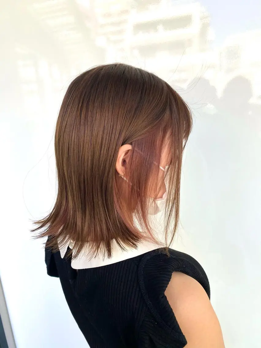 ミディアム 大石 さやかのヘアスタイル
