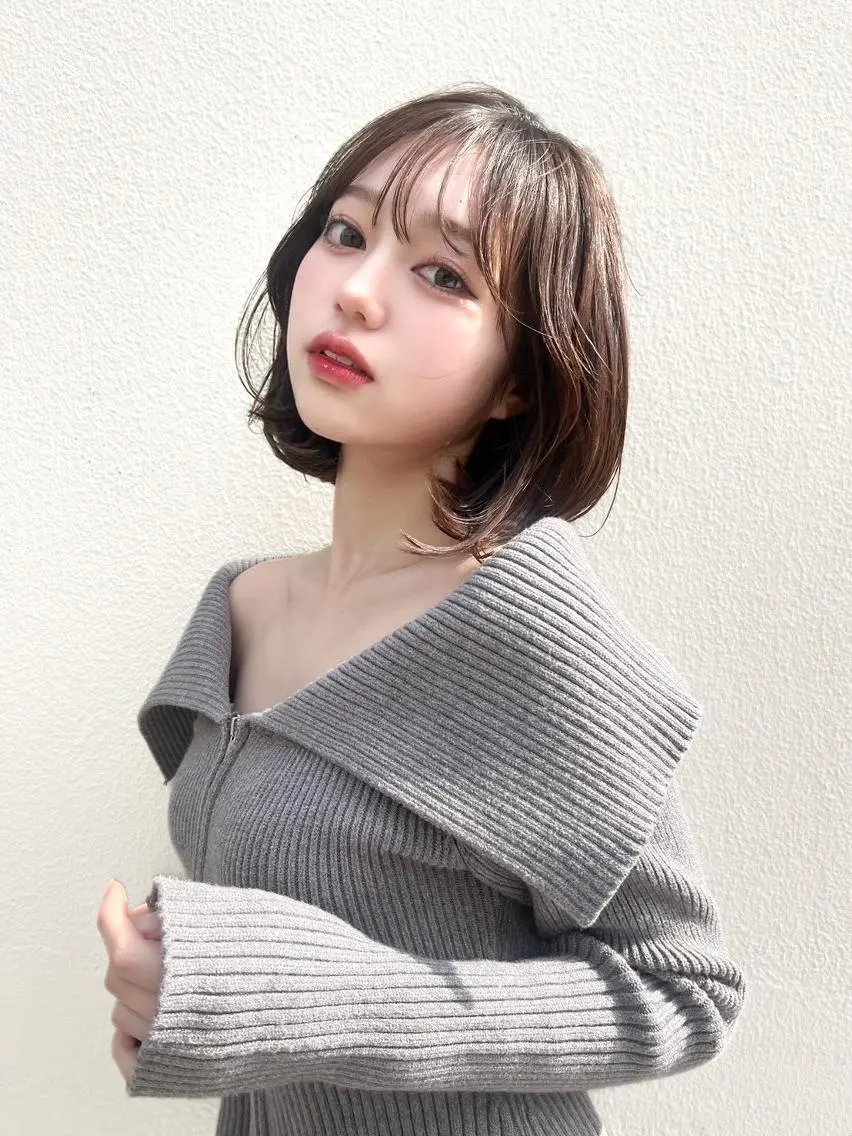カラー ❤︎横浜❤︎うる艶 透明感カラー❤︎のヘアスタイル