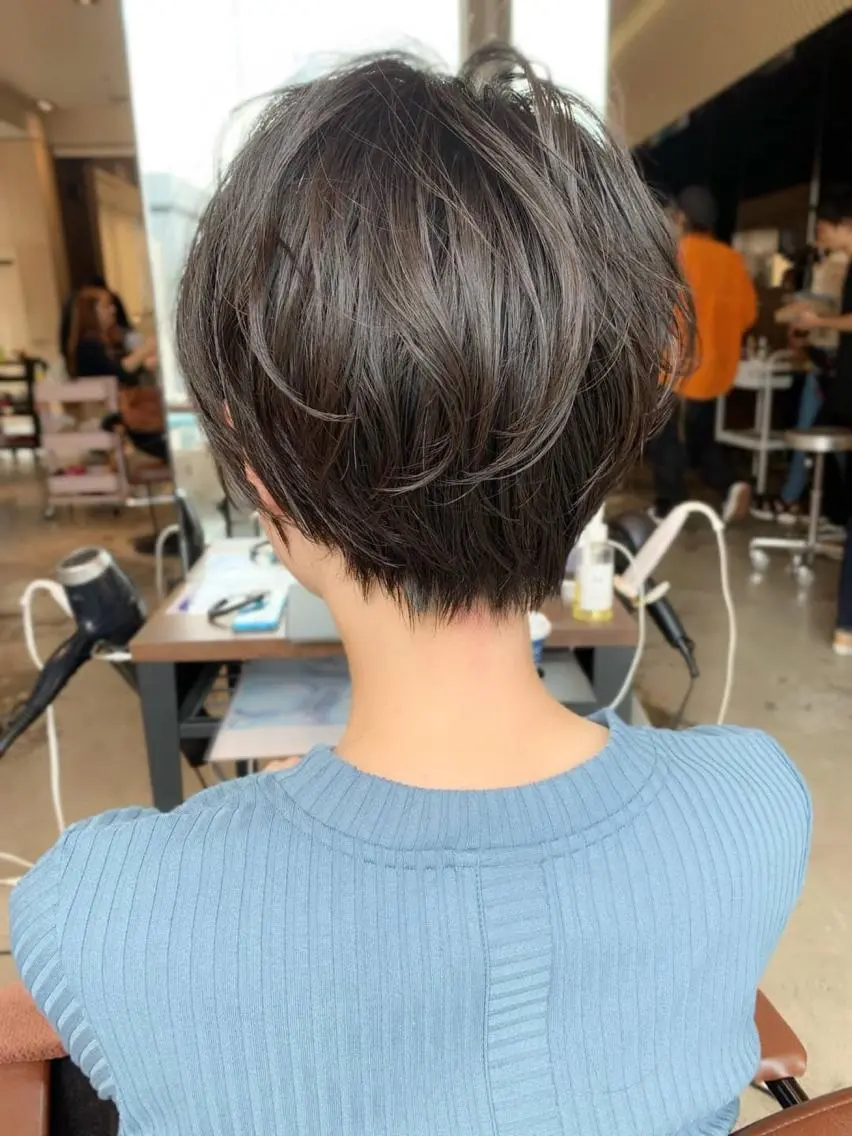ショート カラー 透明感カラー だいや/メンズパーマ メンズカット/名古屋のヘアスタイル