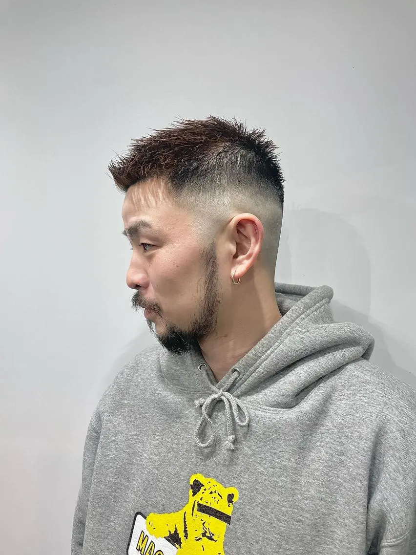 ショート メンズ フェードカット スキンフェード カット 💈メンズパーマ💈 ナカザワ リョウのヘアスタイル