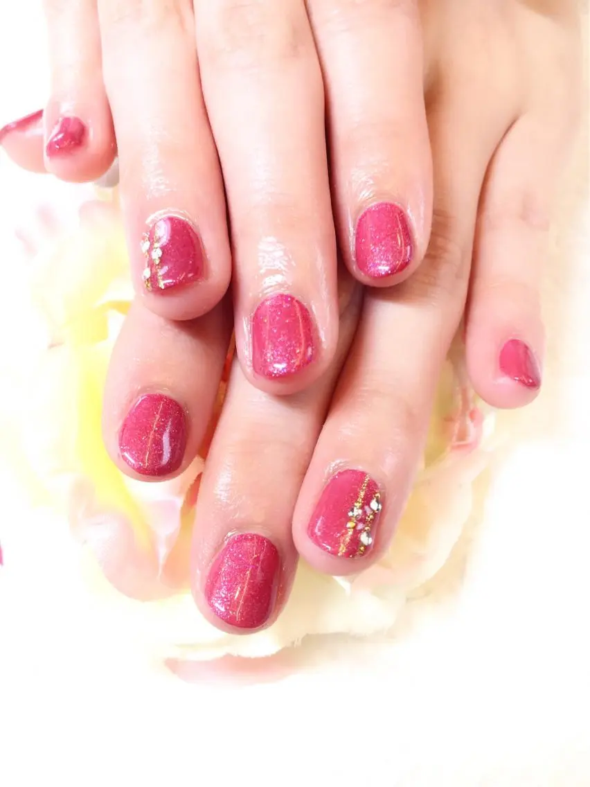 ネイル フットネイル ジェルネイル ミラーネイル パラジェル 春ネイル clover nailのネイルデザイン