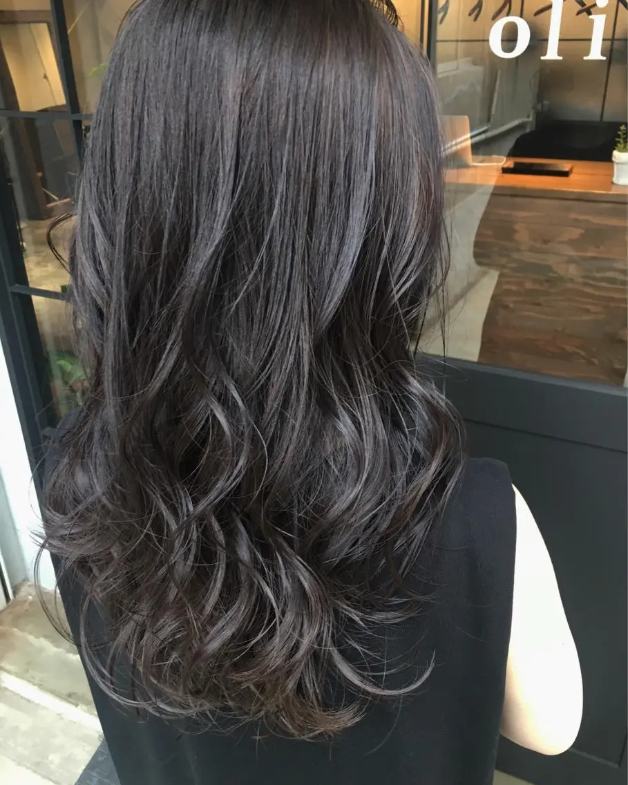 セミロング 【ブリーチ髪質改善 パーマ】宮田浩章のヘアスタイル