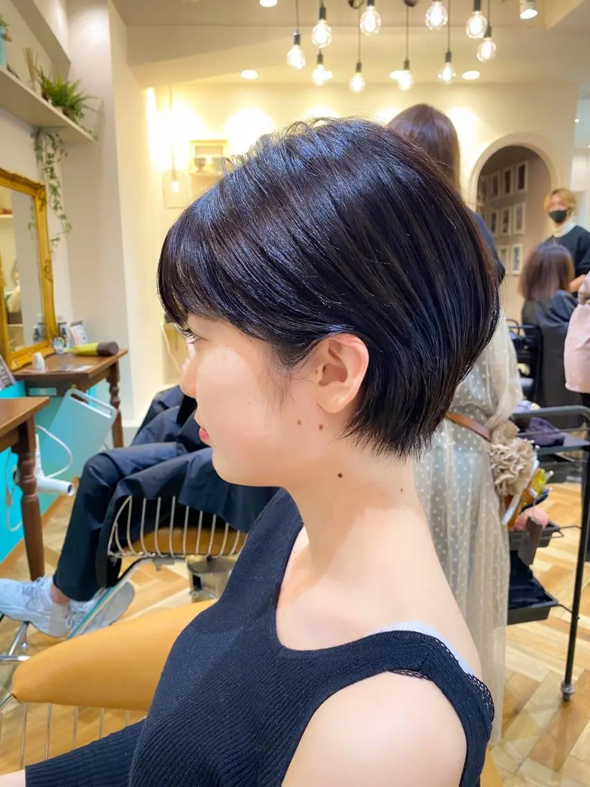 ショート カット ヘアカラー トリートメント 🇰🇷韓国レイヤー 錦糸町【北山謙三】のヘアスタイル