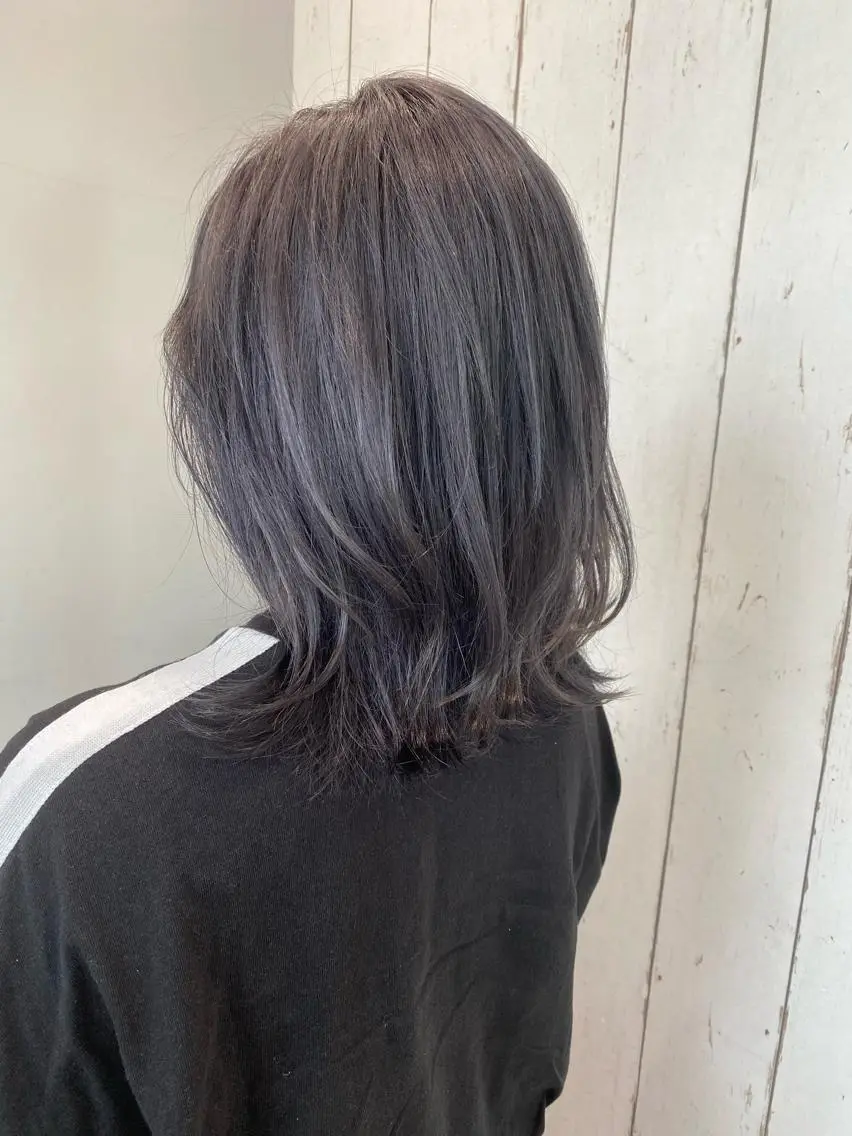 ミディアム 顔まわりカット🌟 くびれヘア/寺門遥輝のヘアスタイル