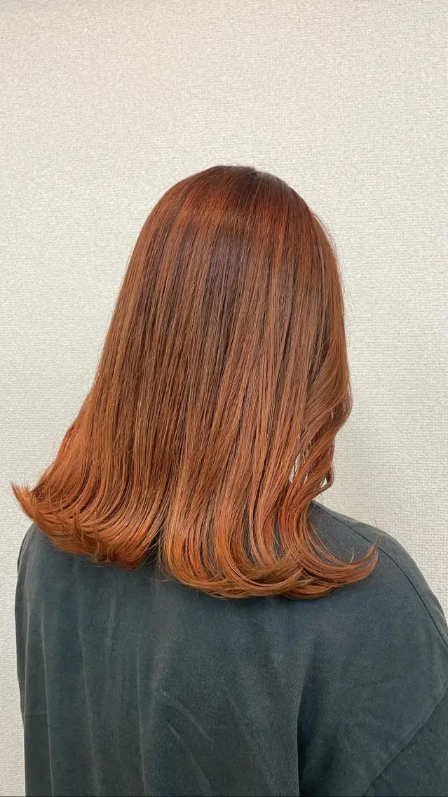 ミディアム カラー もりたみかこ 美容師お休み中のヘアスタイル