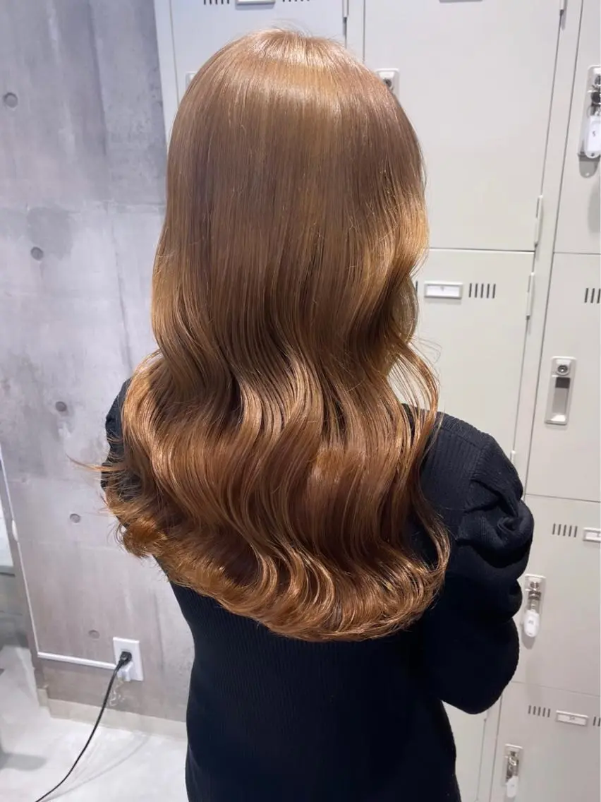 ロング カラー パーマ ヘアアレンジ メンズ キッズ ネイル マツエク・マツパ アイブロウ レイヤー/ダブル カラー/YURINAのヘアスタイル