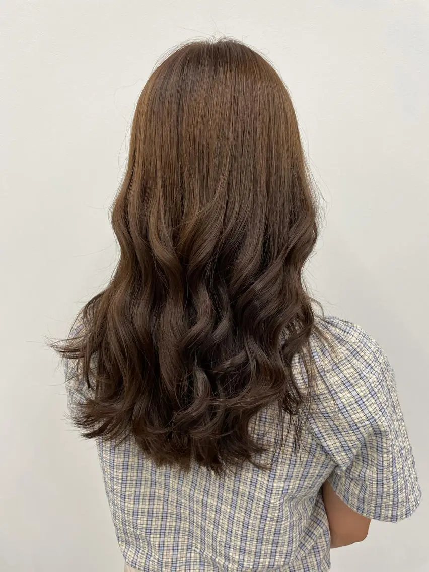 ロング カラー ヘアアレンジ ヘアカラー トリートメント ヘアセット ピンク・ベージュ🩰 カラー🫧とらのヘアスタイル