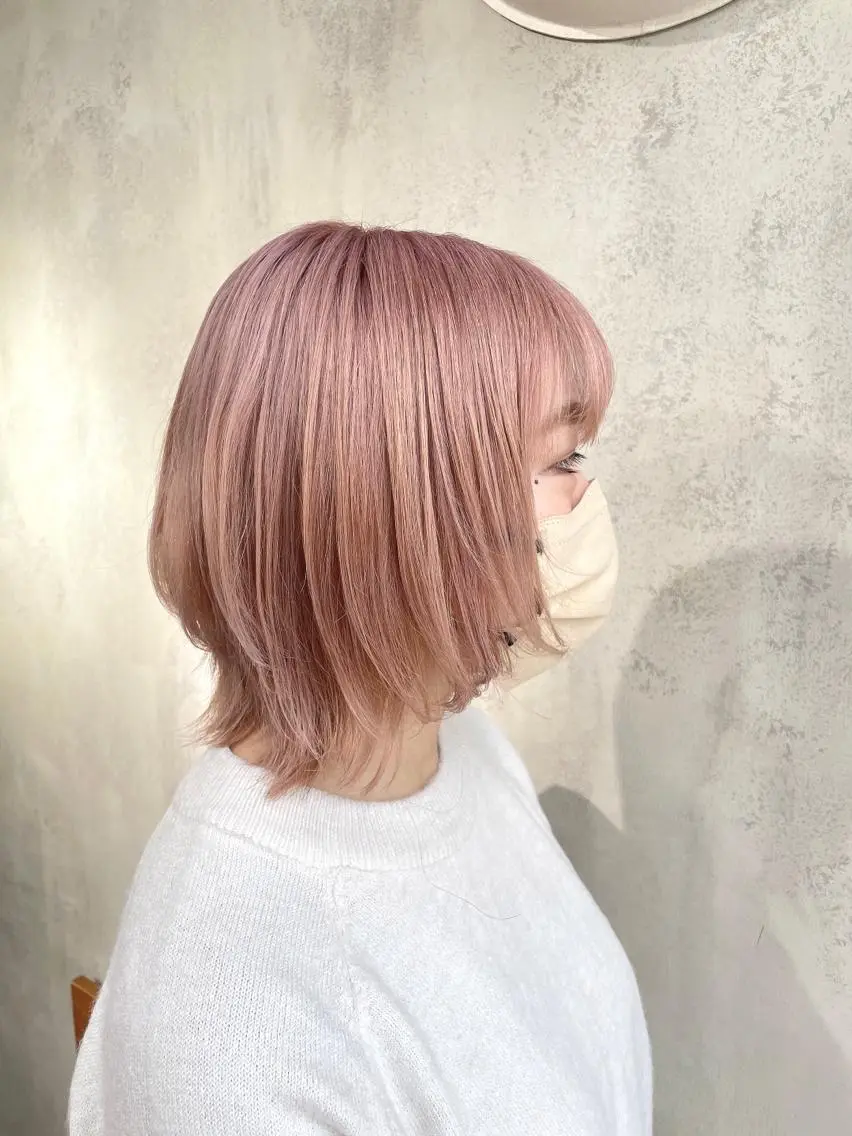 ショート カラー ヘアカラー 梅田美容室 山崎海波のヘアスタイル