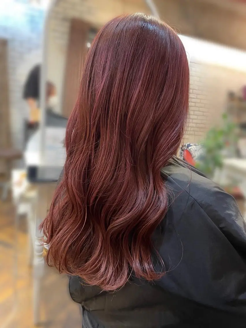 ロング カラー ピンクカラー ヘアカラー 💎ブリーチ💎 カラー💎okadaのヘアスタイル