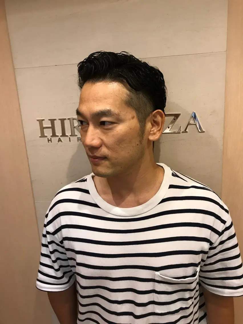 ミディアム 石川 裕大のヘアスタイル