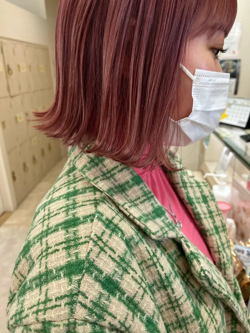 ミディアム カラー 暖色/ブリーチカラー 🎀 M i k uのヘアスタイル