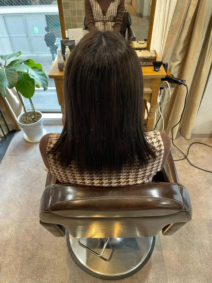 セミロング カット トリートメント 美髪 透明感カラーSotaのヘアスタイル