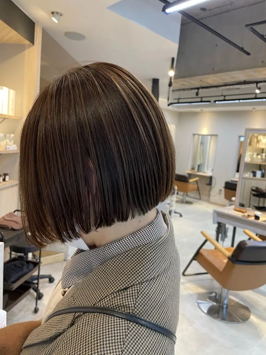ミディアム カット トリートメント ショート✨顔まわり マツモト ショウゴのヘアスタイル