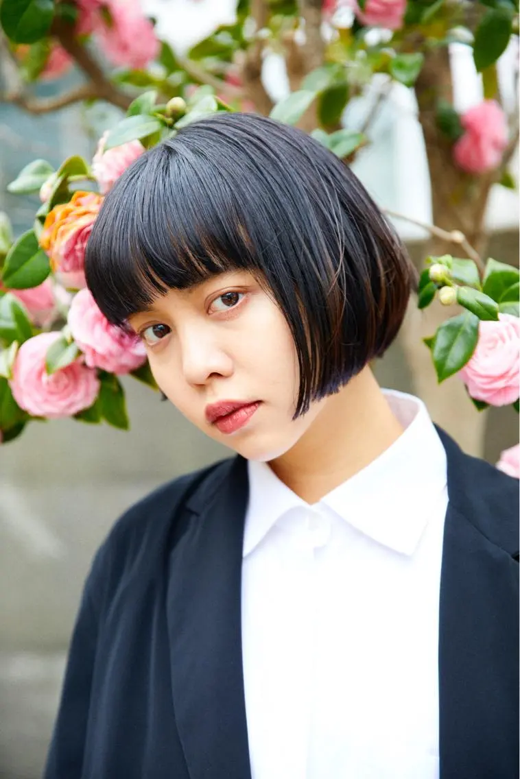 ミディアム ボブ カット パーマ 縮毛矯正 オシャレ髪✔️ 店長オオキアキヒロのヘアスタイル