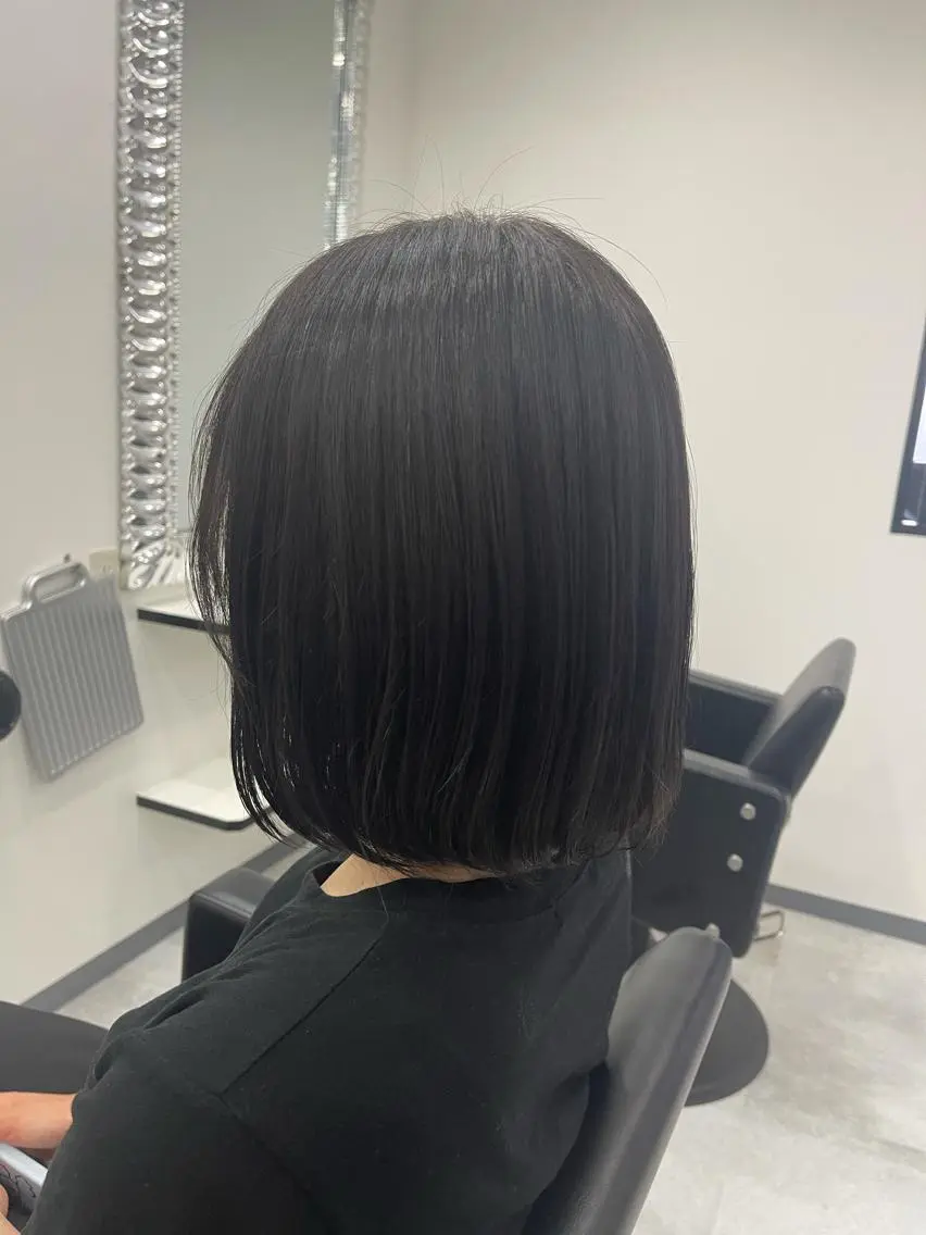 ミディアム カラー トリートメント カット ヘアカラー トリートメント emi/髪質改善/ 韓国風/艶カラーのヘアスタイル