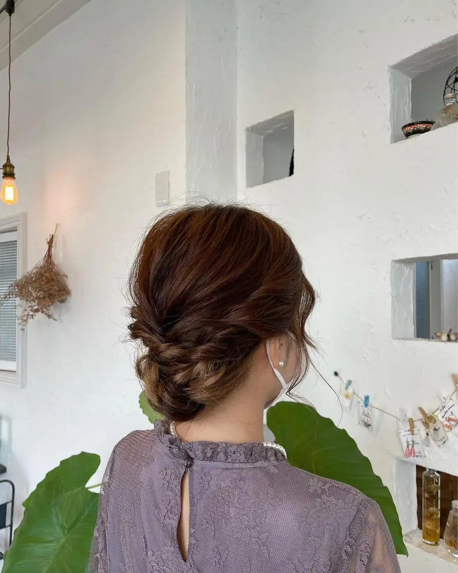 ヘアアレンジ ヘアセット 🌸小掛🌸 豊橋外国人風カラーのヘアスタイル
