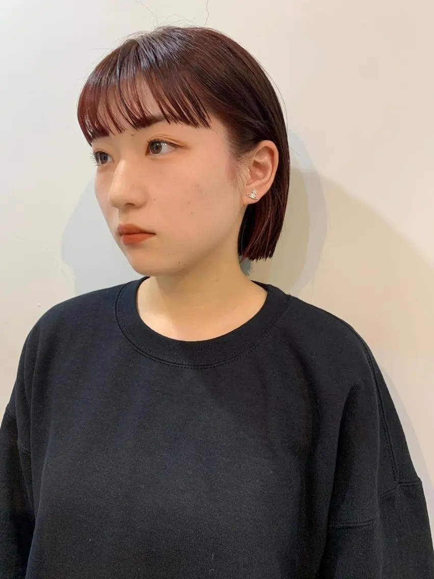 ショート ボブ カット トリートメント 👑ボブはお任せ ミヤノ👑のヘアスタイル