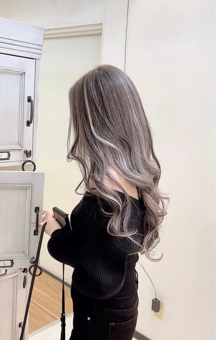ロング カラー ブリーチ エクステ エクステ ANKH CROSS 🦋mako🦋のヘアスタイル