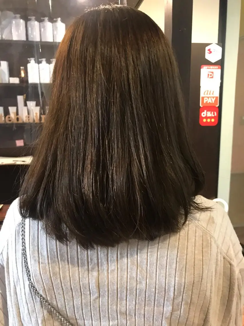 ミディアム カラー アッシュ アッシュブラウン ブラウンカラー artehair 新小岩のマツエク・マツパデザイン