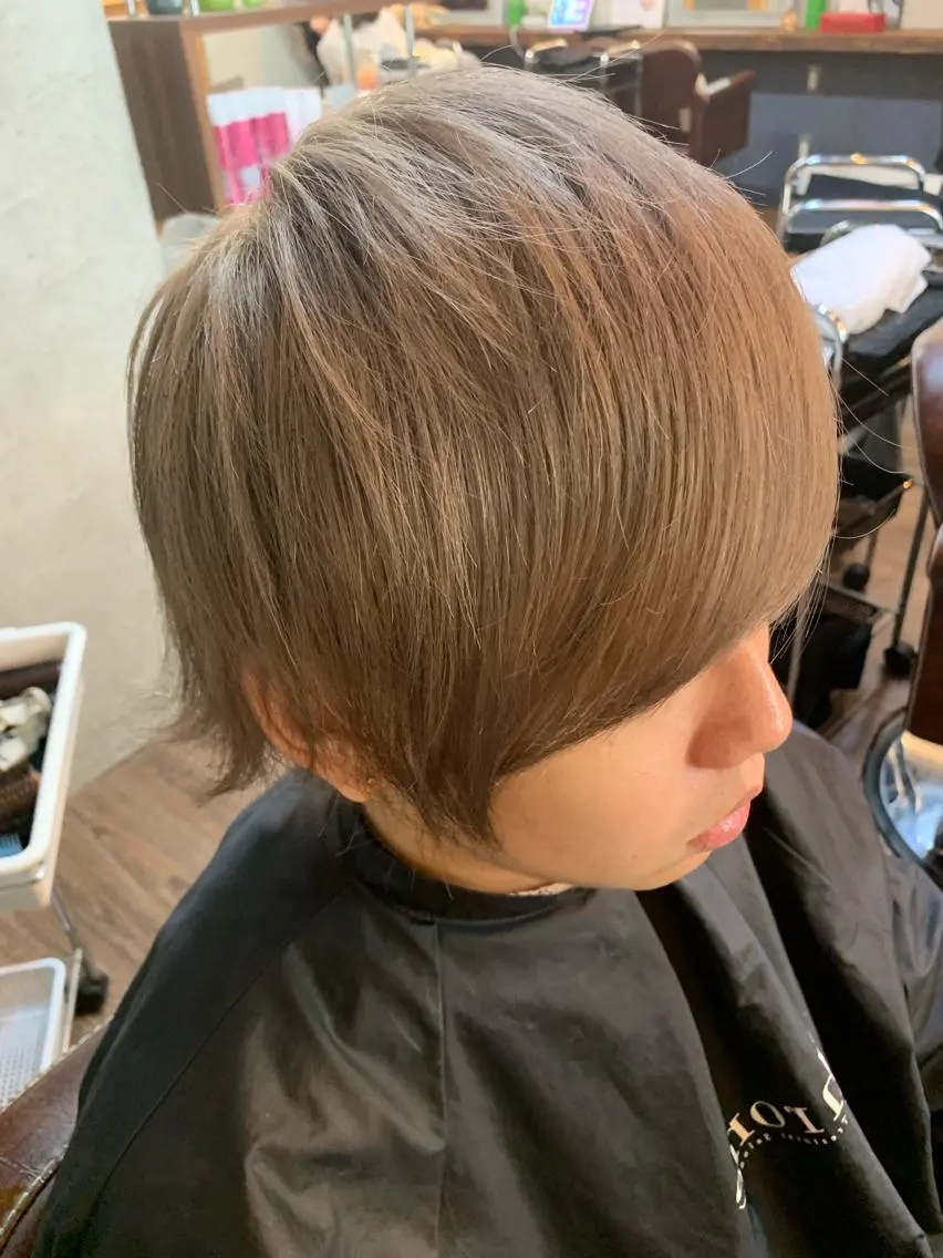 ミディアム カット ヘアカラー トリートメント ✨上村 潤平✨メンズヘア✨のヘアスタイル