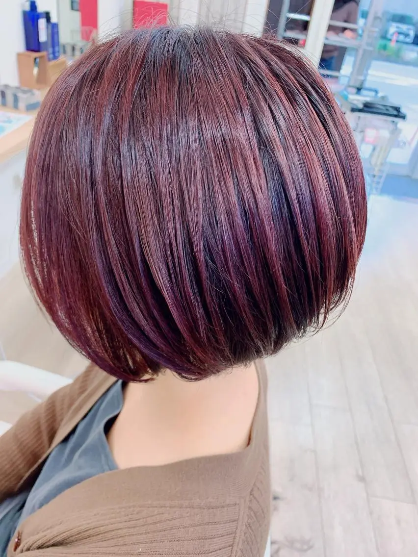 ショート カラー ピンクカラー Gemini代表 Maedaのヘアスタイル