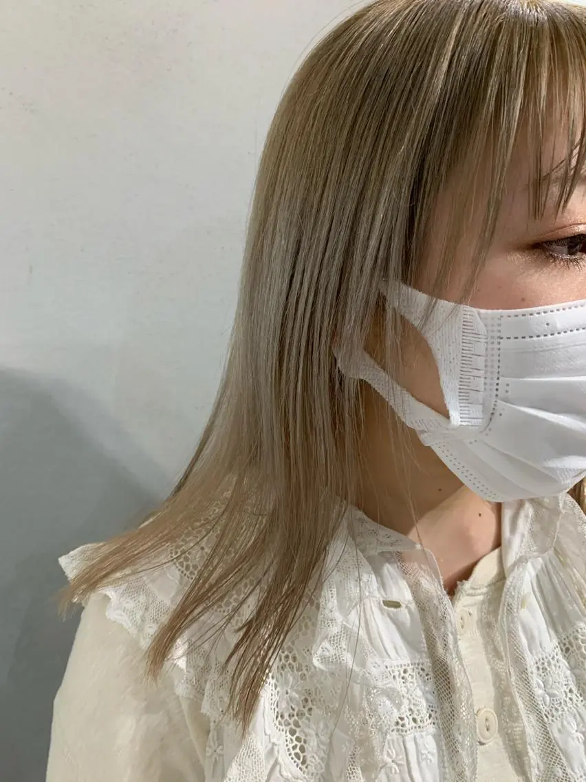 セミロング カラー パーマ ボブパーマコテ巻き風 パーマNo1深江秀平のヘアスタイル