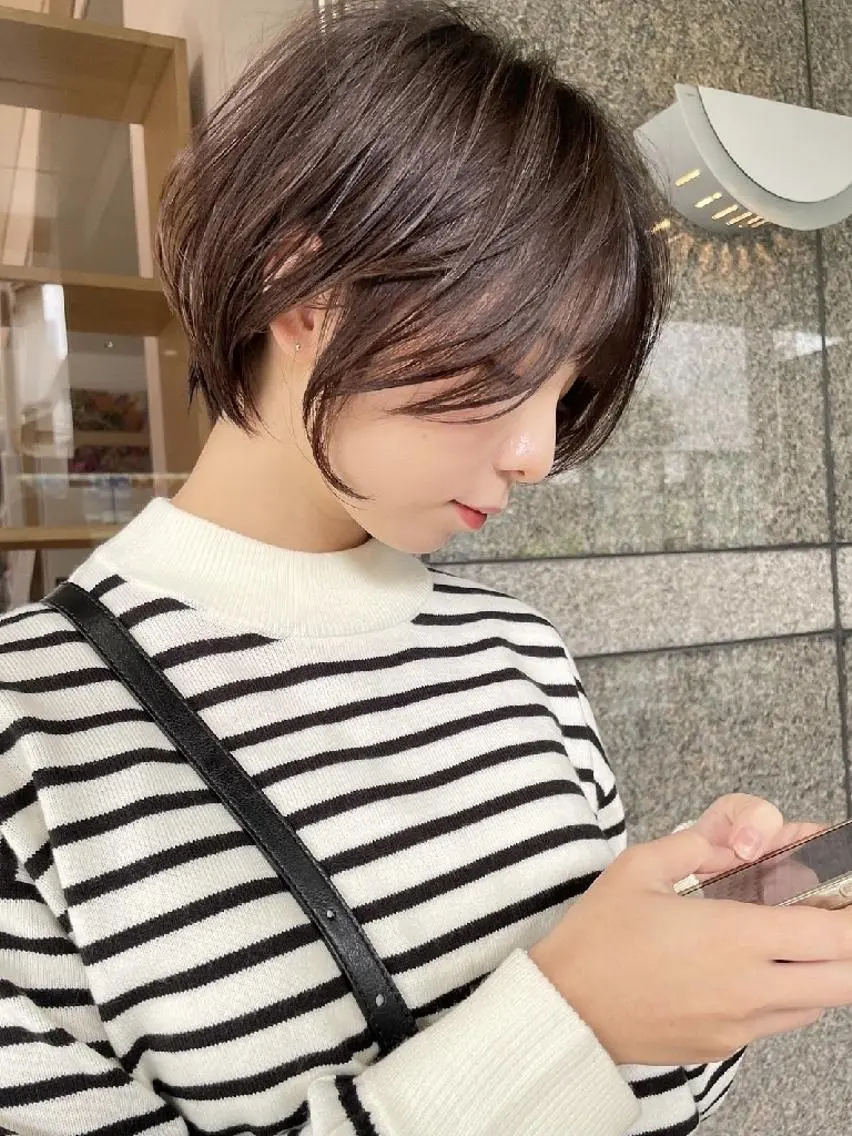 ショート 似合わせカット ショートヘア レイヤー/縮毛矯正 マスター✨️タケルのヘアスタイル