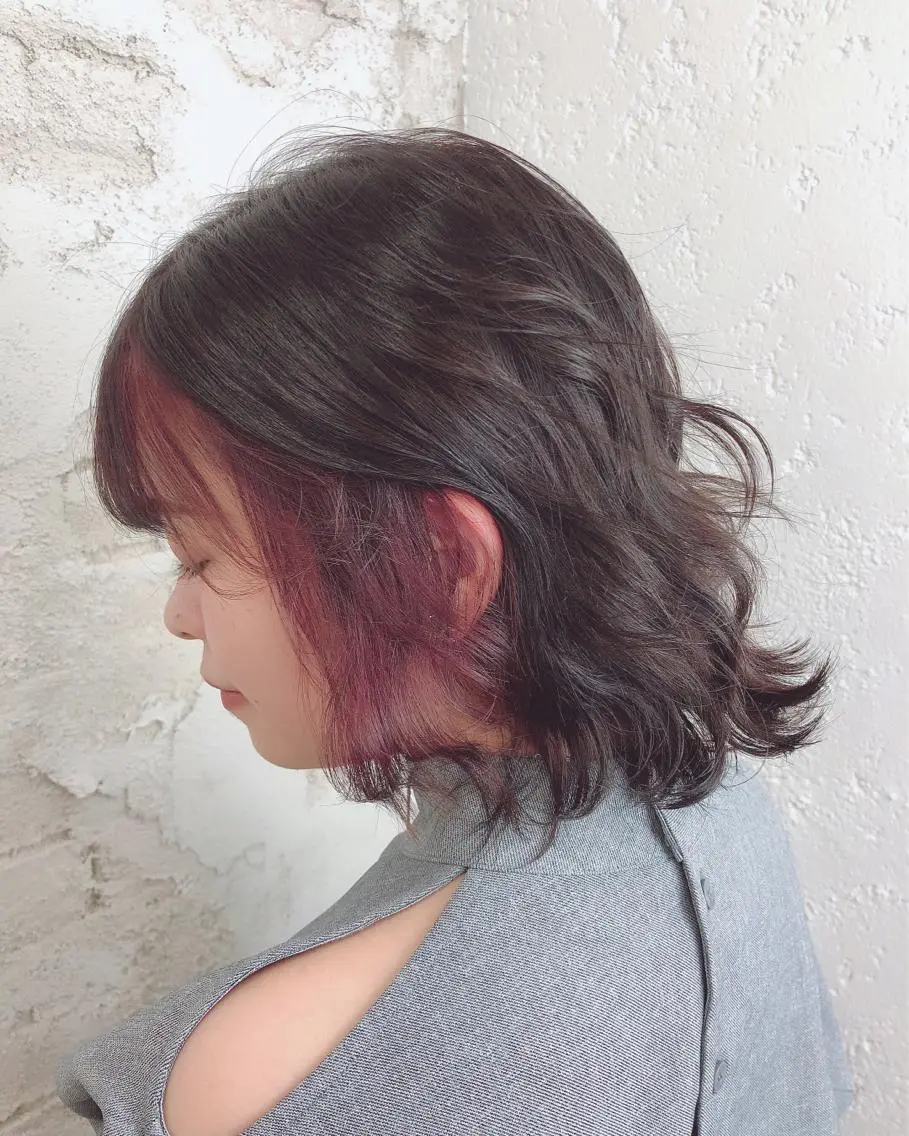 ミディアム カラー ️韓国ヘア/レイヤー カット❤️Yūkaのヘアスタイル