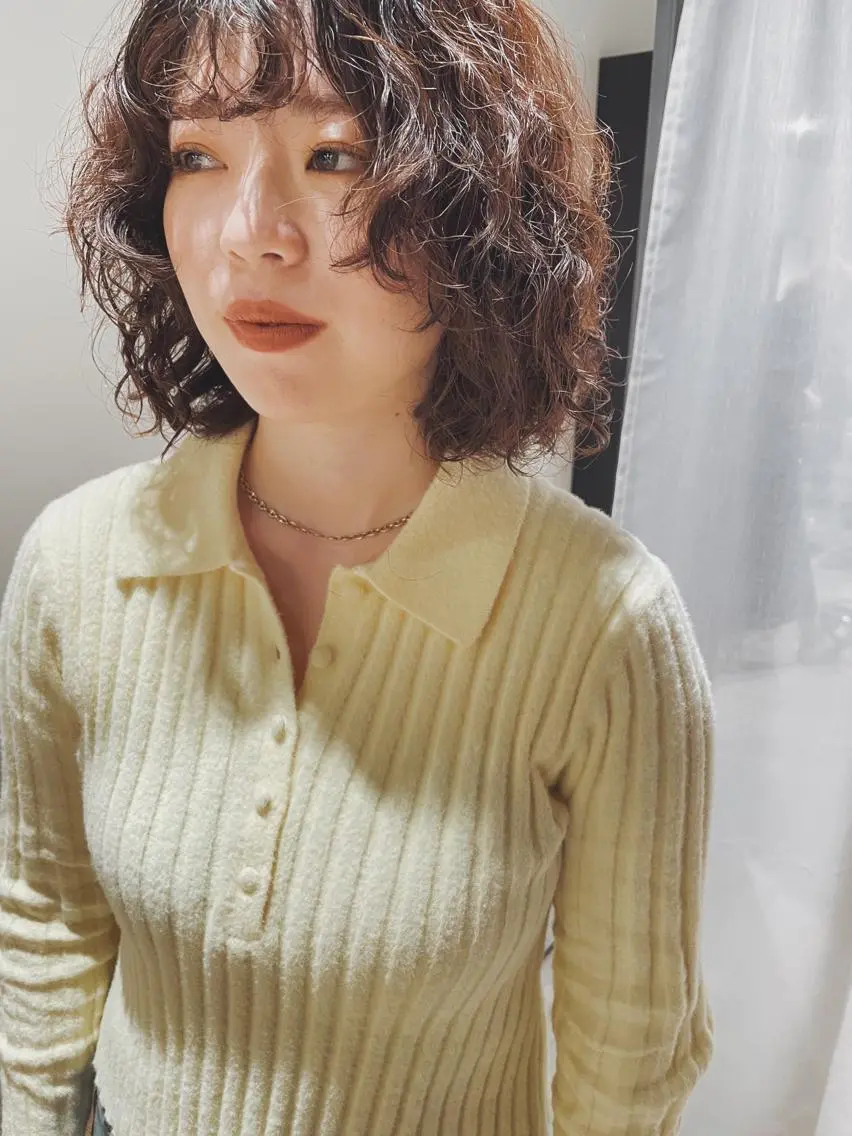 ショート カラー カット パーマ トリートメント センスをお届けします 大谷将生infpのヘアスタイル